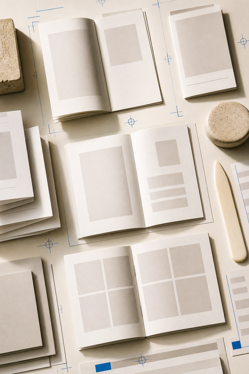 Prototipi illustrativi di packaging, etichette e carte in piccole serie